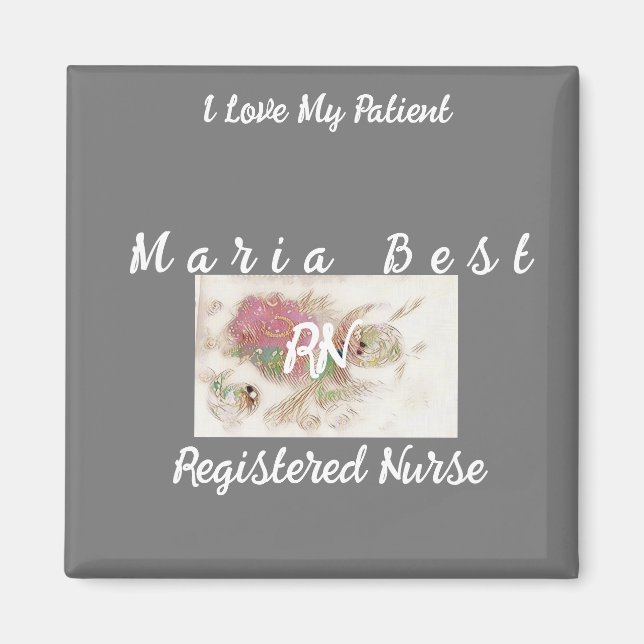 Imán Mejor Enfermero Registrado (Frente)