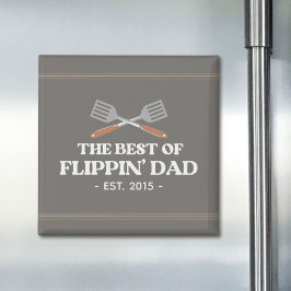 Imán Mejor Flippin Dad Spatula Funny Retro