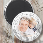 Imán Mejor foto clásica del abuelo de la historia<br><div class="desc">Este diseño simple y clásico está compuesto por tipografía de la síspera y agrega una foto personalizado. "El mejor abuelo de la historia" gira en torno a la foto de tu abuelo,  grampa,  abuelo,  lolo etc</div>