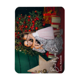 Imán Mejor foto de mamá siempre simple Personalizado