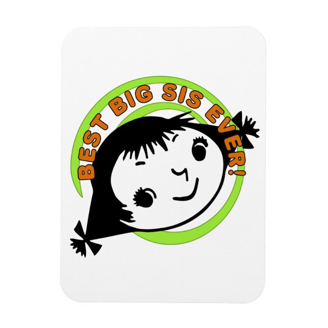 Imán Mejor Gran Sis de Retro (Vertical)