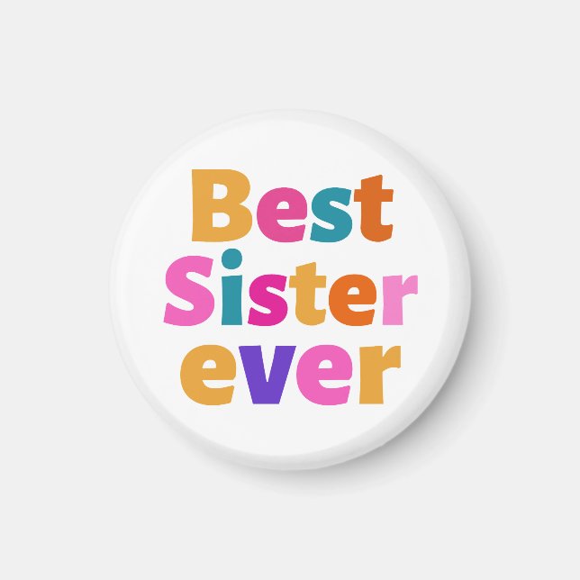 Imán Mejor hermana de todas (Frente)