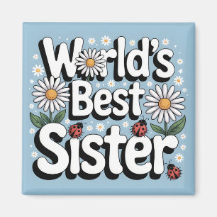 Imán Mejor hermana del mundo gráfico: Retrodalia y mari