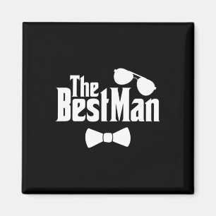 Imán Mejor Hombre Amigos Groom Novia Boda Pareja Bachel