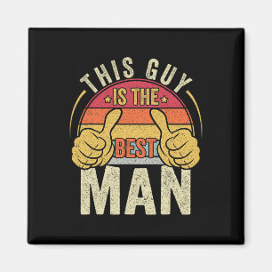 Imán Mejor hombre Boda Groomsmen Funny Bridal Bach