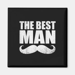 Imán Mejor hombre Boda Groomsmen Gracioso soltero P