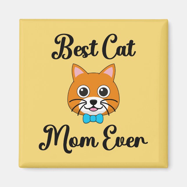 Imán Mejor Madre De Gato (Frente)