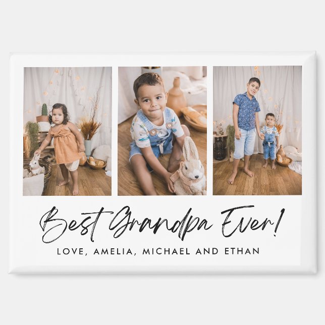 Imán Mejor Magnate Fotográfico del Abuelo Nunca Tres (Anverso)