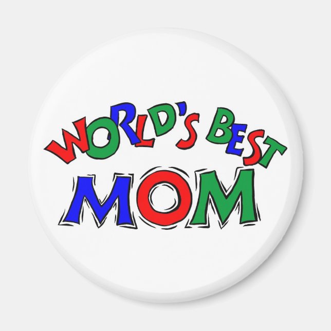 Imán Mejor Magnet de Mamá del Mundo (Frente)