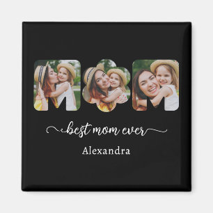 Imán Mejor Mamá del Mundo Collage de Fotos Regalo para