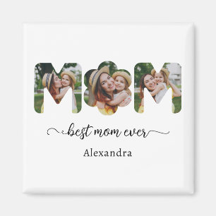 Imán Mejor Mamá del Mundo Collage de Fotos Regalo para 