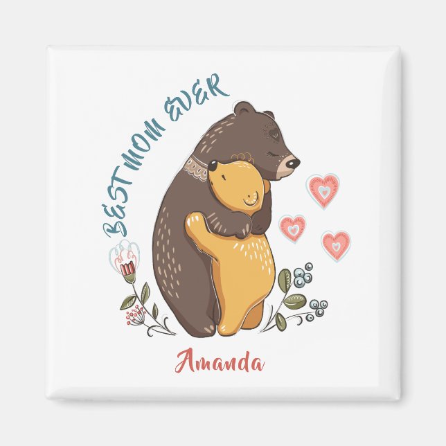 Imán Mejor mamá jamás Magnet, regalo personalizado del  (Frente)