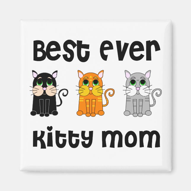 Imán Mejor Mamá Kitty (Frente)