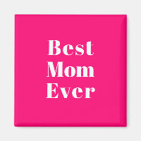 Mejor Mamá Nunca Tipografía Moderna Blanca Rosa