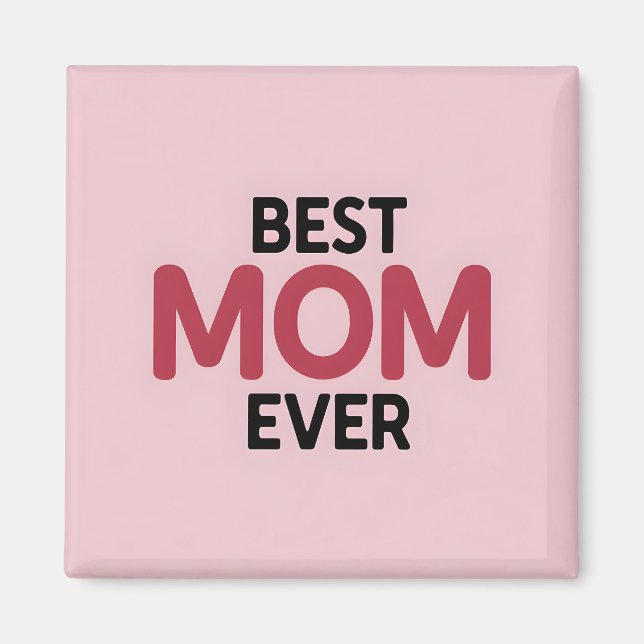 Imán Mejor Mamá Rosa (Frente)
