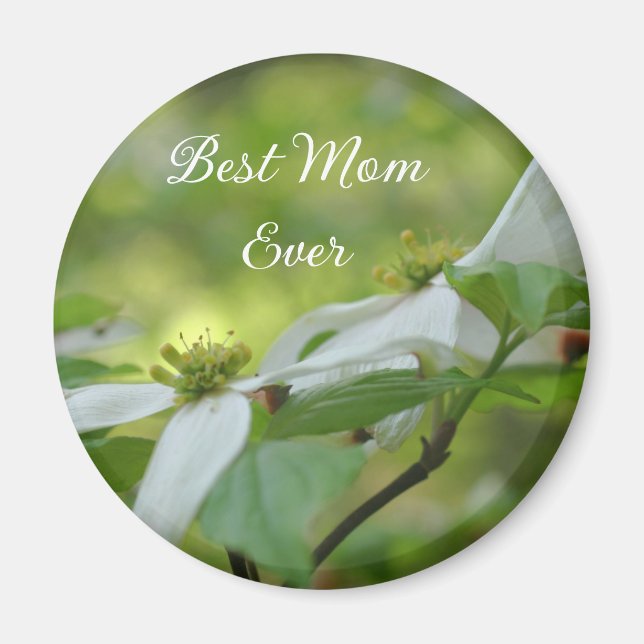 Imán Mejor Mamá Siempre Flor de Cornejo (Frente)
