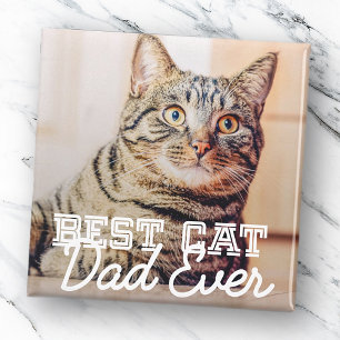 Imán Mejor Mascota de papá de gato moderno en la histor