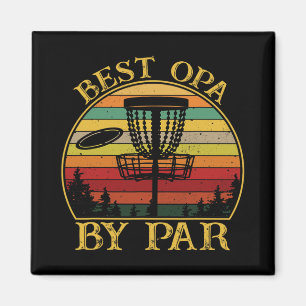 Imán Mejor Opa Por Par Divertido Disc Golfing Abuelo 