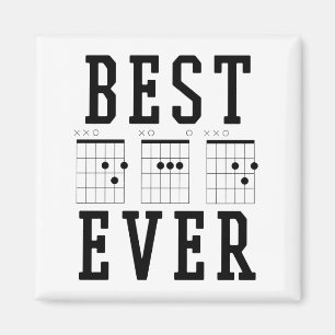 Imán Mejor padre de guitarra nunca   Regalo del día del