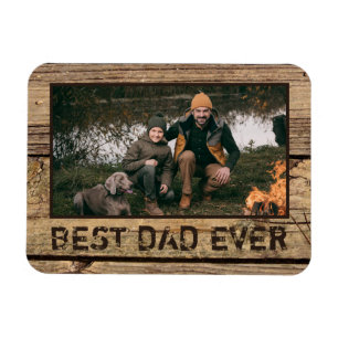 Imán MEJOR PADRE QUE NUNCA Fotos Rusticas De Madera