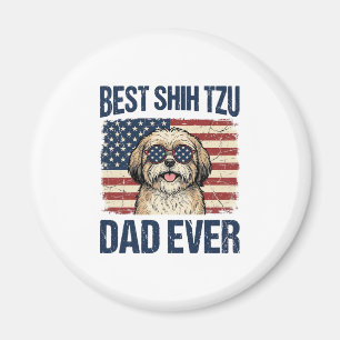 Imán Mejor papá de Shih Tzu patriota perenne