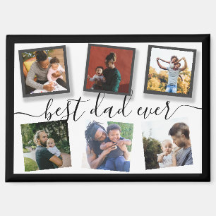 Imán Mejor Papá del Mundo 6 Fotos Collage Instagram