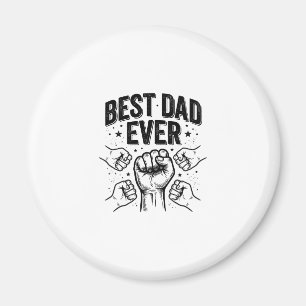 Imán Mejor Papá del Mundo Choque de Puños Diseño de Cam
