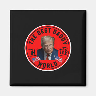 Imán Mejor Papá Del Mundo Divertido Trump 
