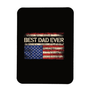 Imán Mejor Papá del Mundo Regalos de la Bandera America