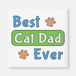 Imán Mejor papá gato de todos los tiempos