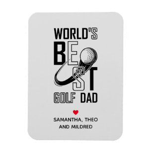 Imán Mejor Papá Golf del Mundo - Un regalo divertido y 