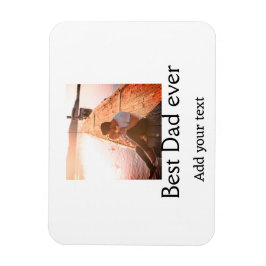 Imán Mejor papá jamás agregar nombre imagen padres día 