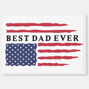 Imán Mejor Papá Nunca Bandera Estadounidense