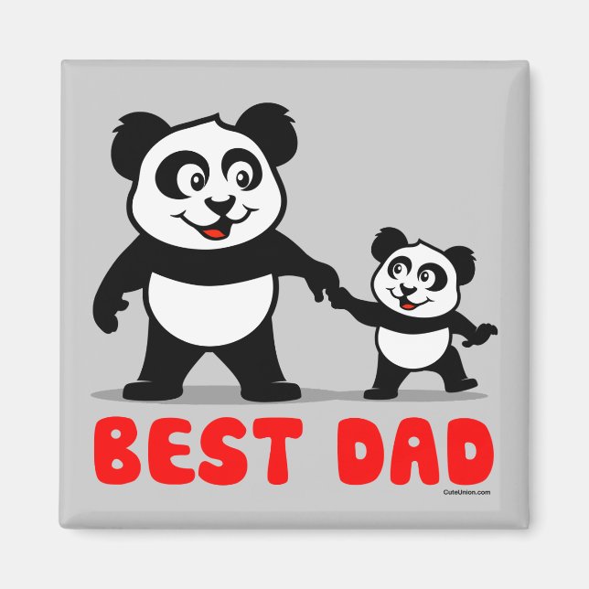 Imán Mejor Papa Panda (Frente)