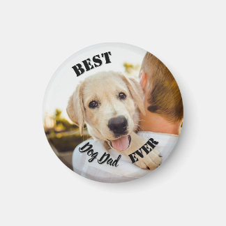 Imán Mejor Papá Perro del Mundo Foto de Mascota Diverti