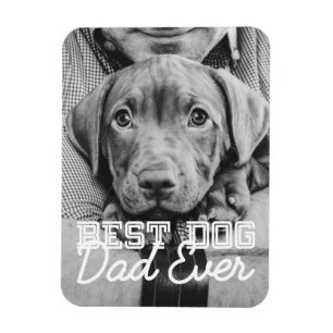 Imán Mejor Papá Perro del Mundo Moderno Foto de Mascota