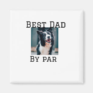 Imán Mejor papá por mascota de perro de par. Foto moder