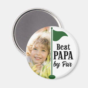 Imán Mejor Papá por Par Foto Bandera de Golf