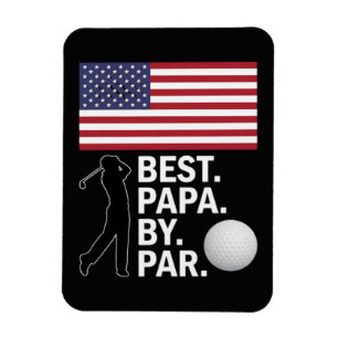 Imán Mejor Papá Por Par Golfing Papá Día del Padre Golf
