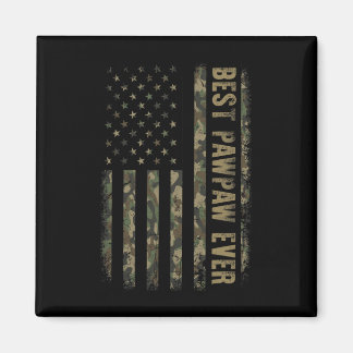 Imán Mejor Pawpaw Camuflaje Bandera Americana Día del P