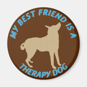Imán Mejor Perro Terapéutico Amigo