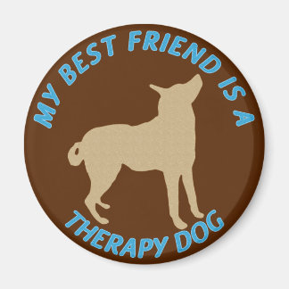 Imán Mejor Perro Terapéutico Amigo