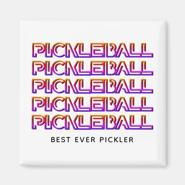 Imán Mejor Pickler PICKLEBALL (Frente)