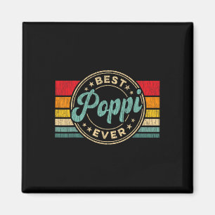 Imán Mejor Poppi jamás Vintage Retro Padre&# s Day Gif