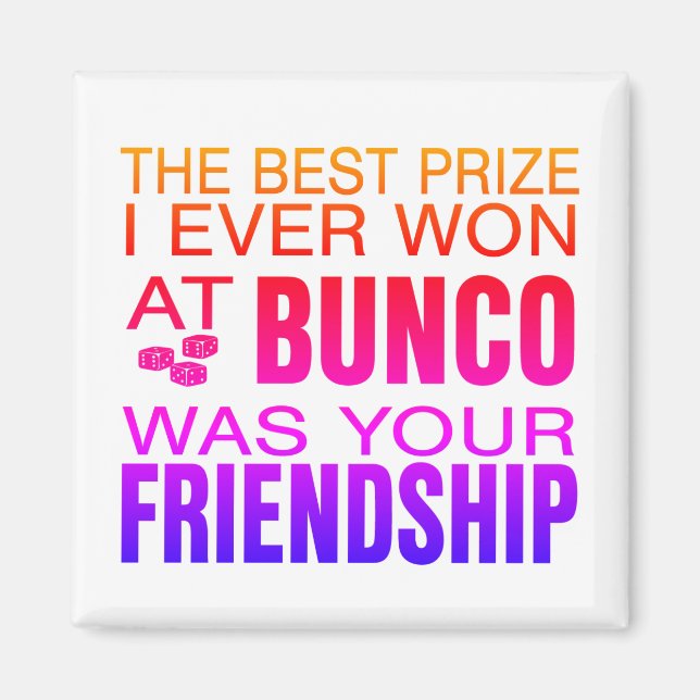 Imán Mejor Premio Bunco (Frente)