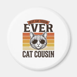 Imán Mejor primo gato de todos los tiempos Diseño de ca