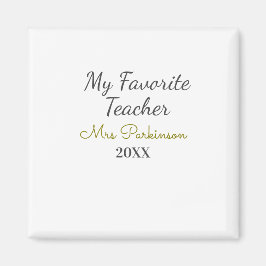 Imán Mejor profesor que nunca añada un nombre de fecha 