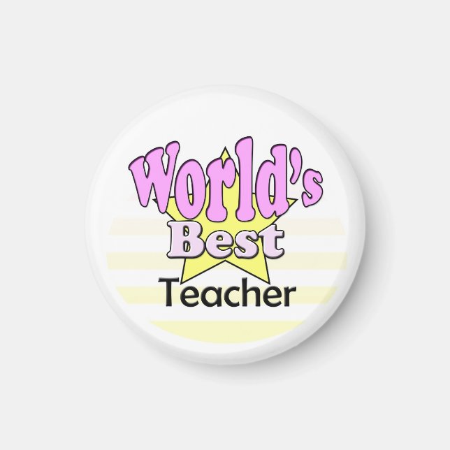 Imán Mejor profesora del mundo (mujer) (Frente)