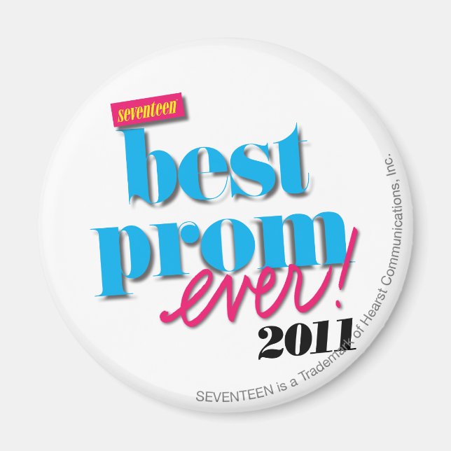 Imán Mejor Prom para siempre - Aqua (Frente)