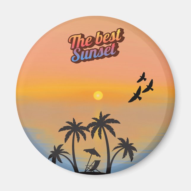 Imán Mejor puesta de sol, (Frente)